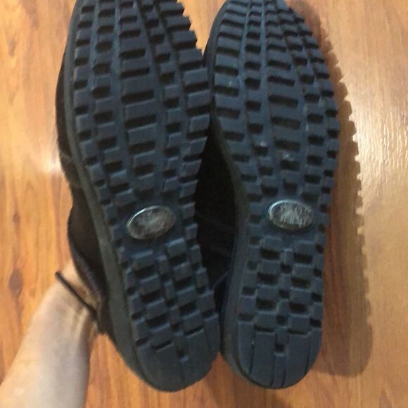 Stuart Weizmann fur lined suede brown tanshoes 7.5 - Picture 5 of 11